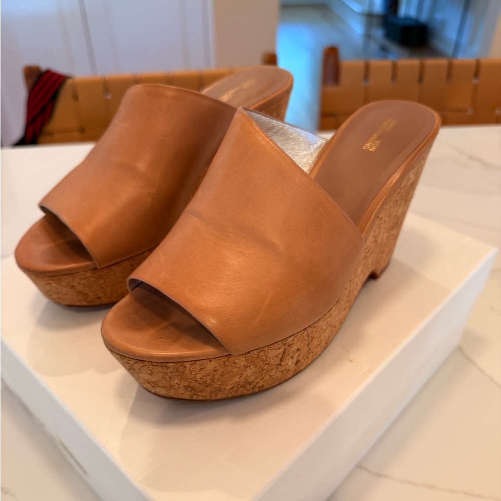 Diane von Furstenberg Bonnie Wedge Slide Sandal size 7